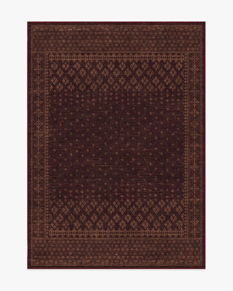 Fernanda Burgundy washable rug