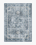 Kamran Admiral Blue washable rug