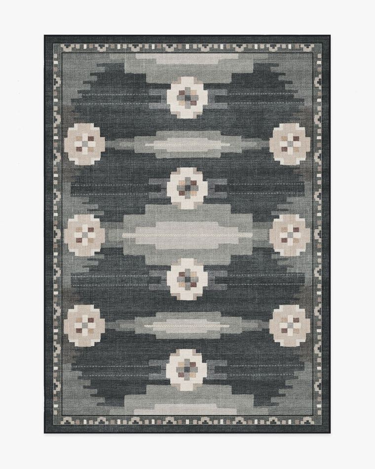 Annika Charcoal washable rug
