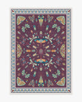 Flutterby Burgundy washable rug