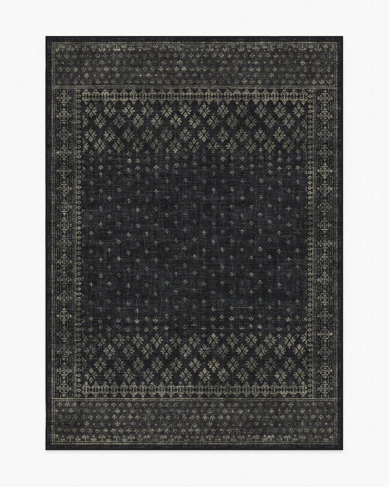 Fernanda Black washable rug