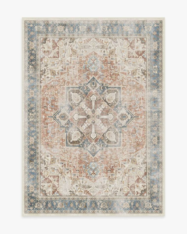 Kamran Coral washable rug