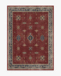 Verena Amber Red washable rug