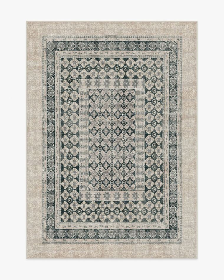 Cyrus Taupe & Soft Charcoal washable rug