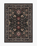 Calabria Black Multicolor washable rug