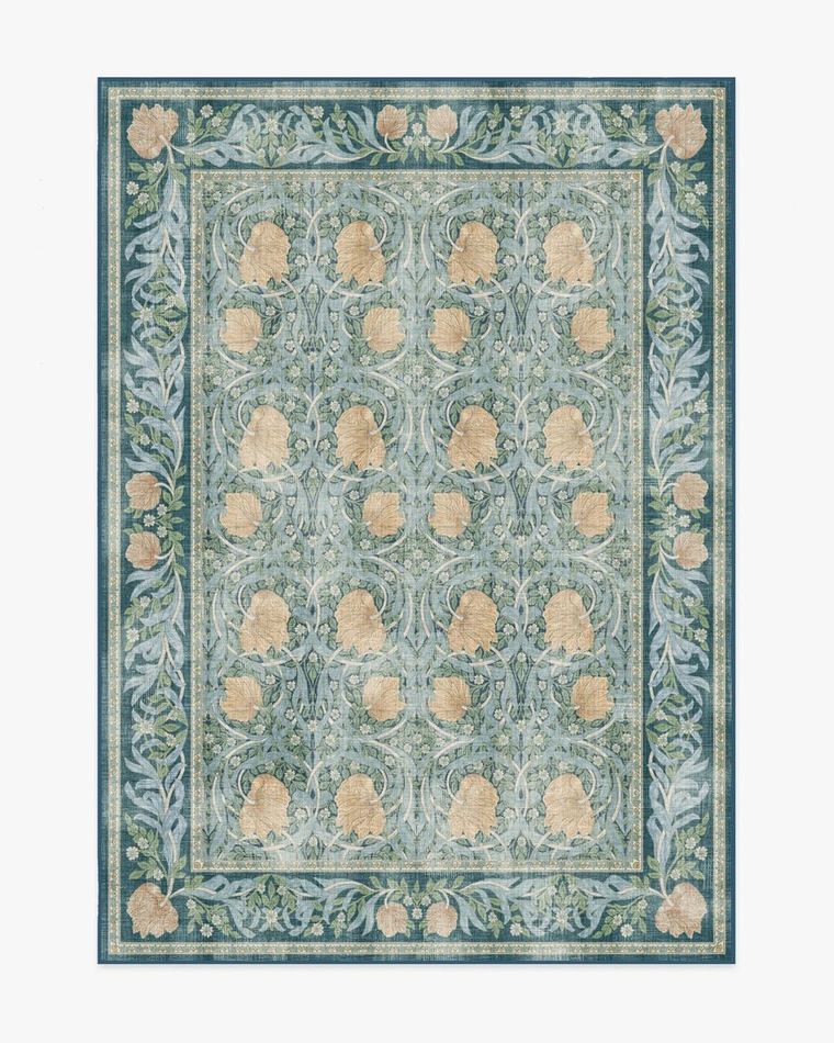 Pimpernel Dusk Blue washable rug
