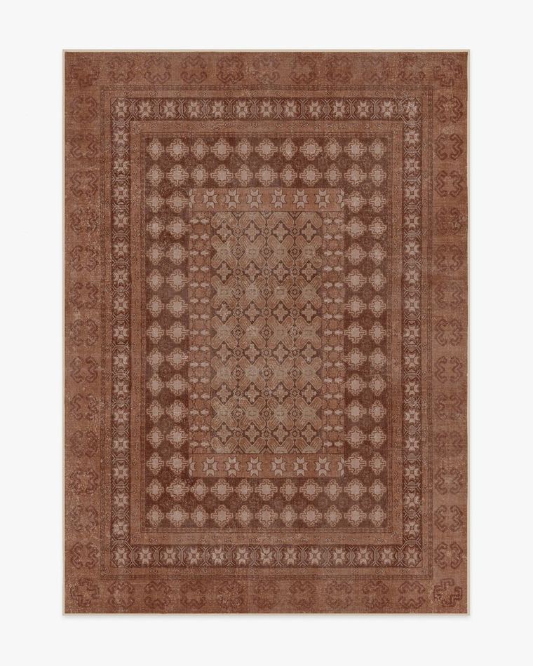 Cyrus Terracotta washable rug