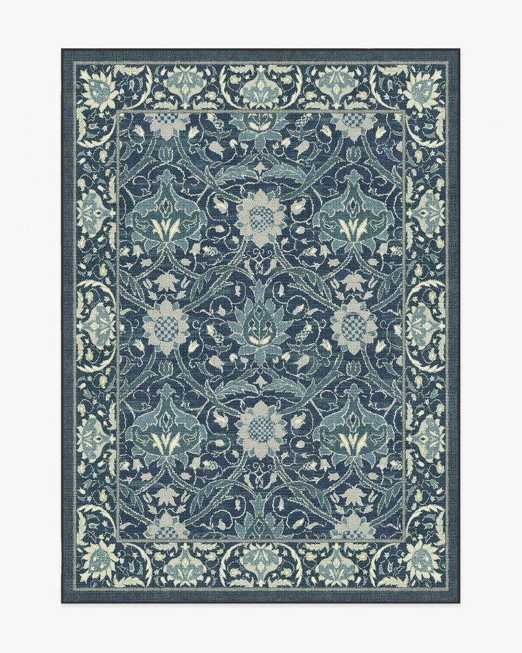 Montreal Sapphire Blue washable rug