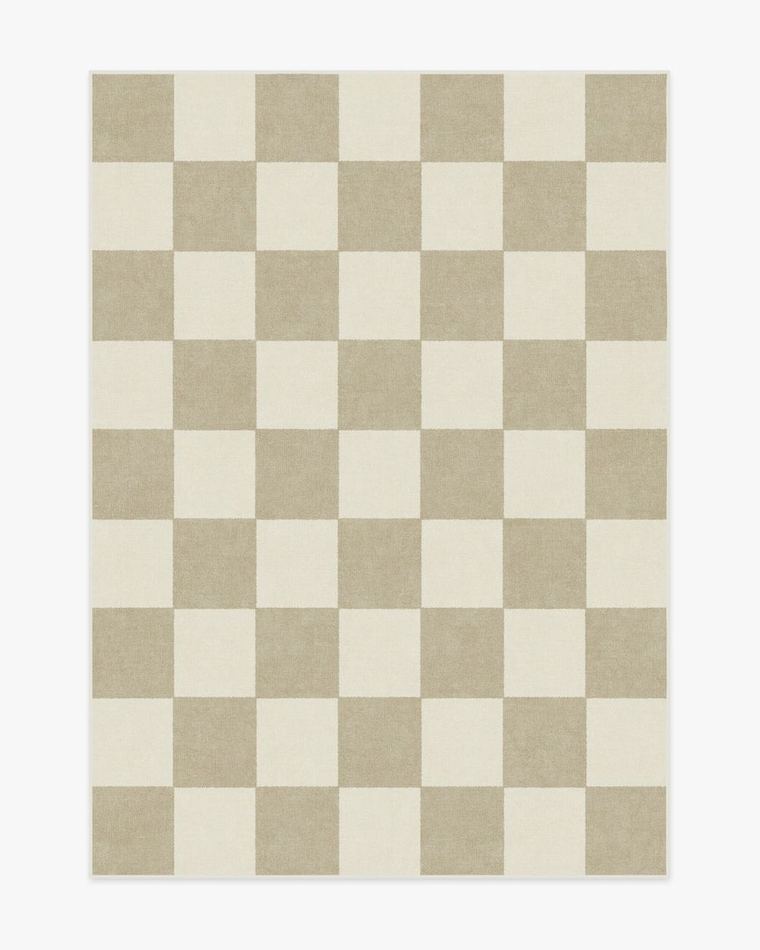 Jaque Checkered Stone washable rug