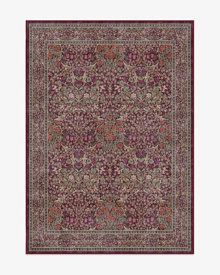 Blackthorn Mulberry washable rug