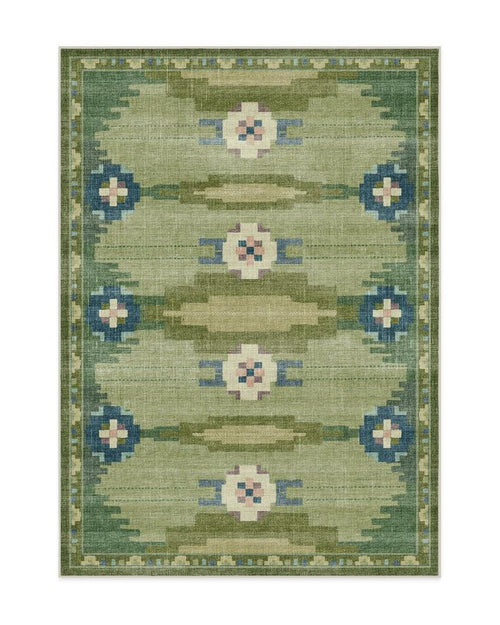 Annika Green washable rug