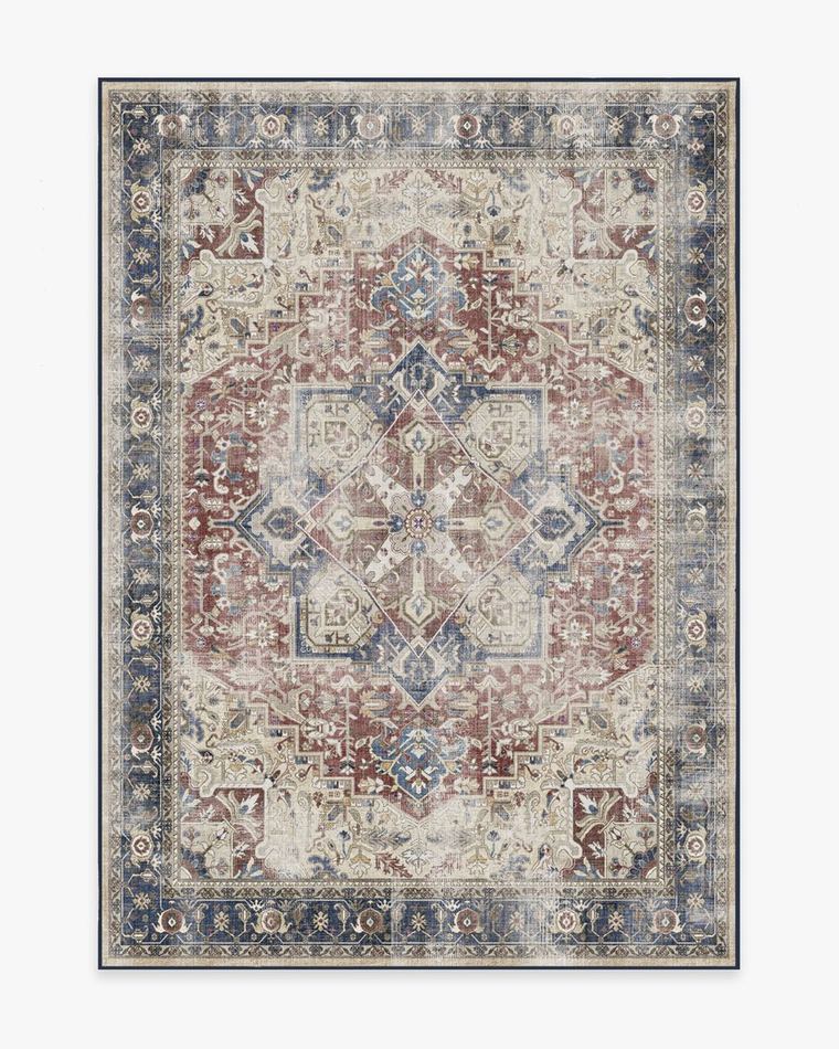 Kamran Royal Blue washable rug