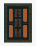 Nerissa Teal & Gold washable rug