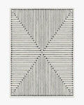 Inkdrop Black & Ivory washable rug
