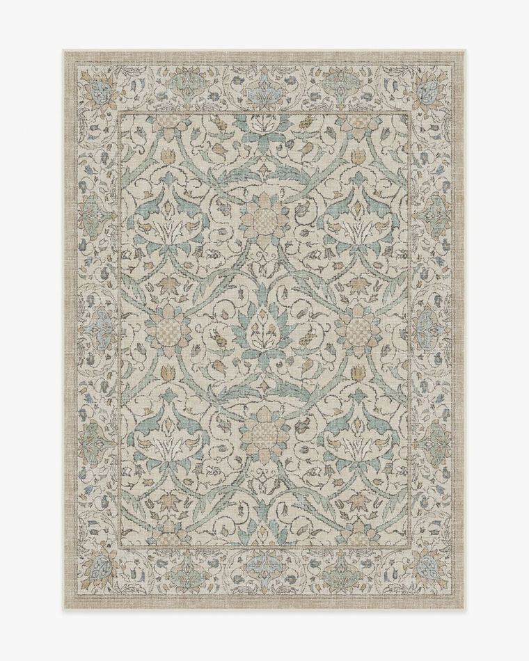 Montreal Natural Jade washable rug