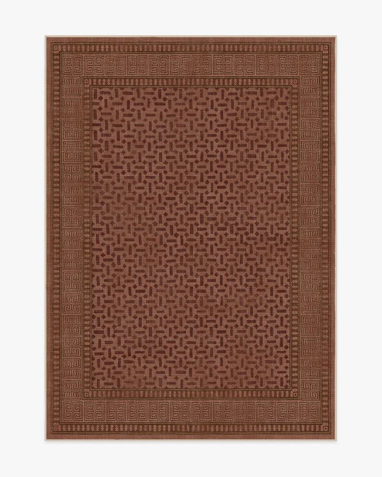 Kairos Terracotta washable rug