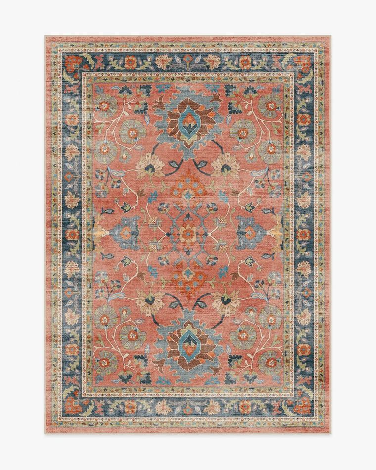 Calabria Coral Multicolor washable rug