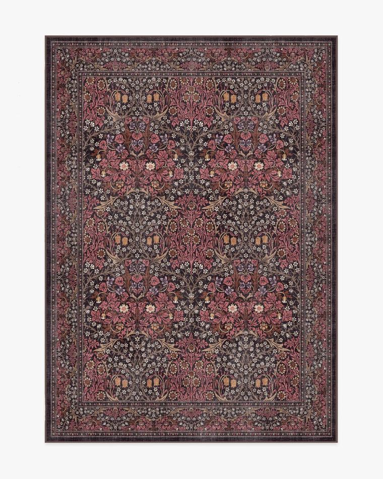 Blackthorn Amber Red washable rug