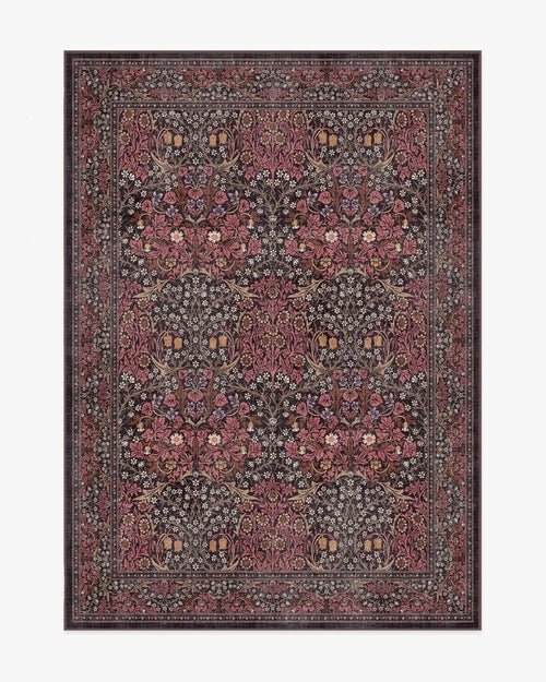 Blackthorn Amber Red washable rug