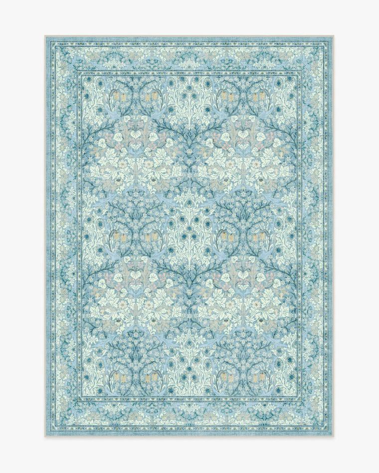 Blackthorn Slate Blue washable rug