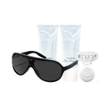 Skin prep starter kit with razor, goggles and aloe gels