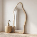 Terra Mirror — solid mango wood organic mirror