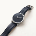 Leather Strap Watch - Black