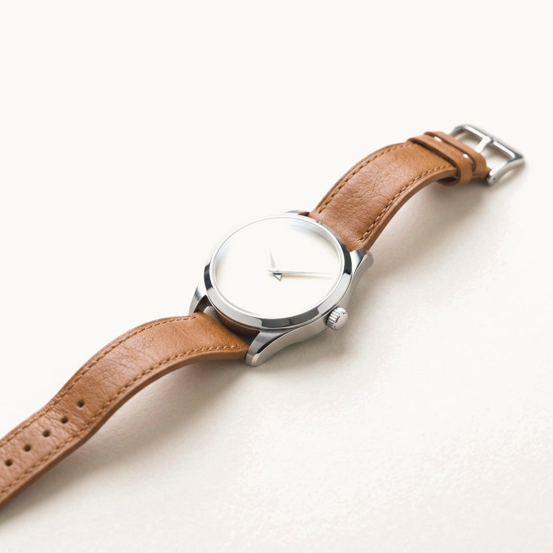 Leather Strap Watch - Tan