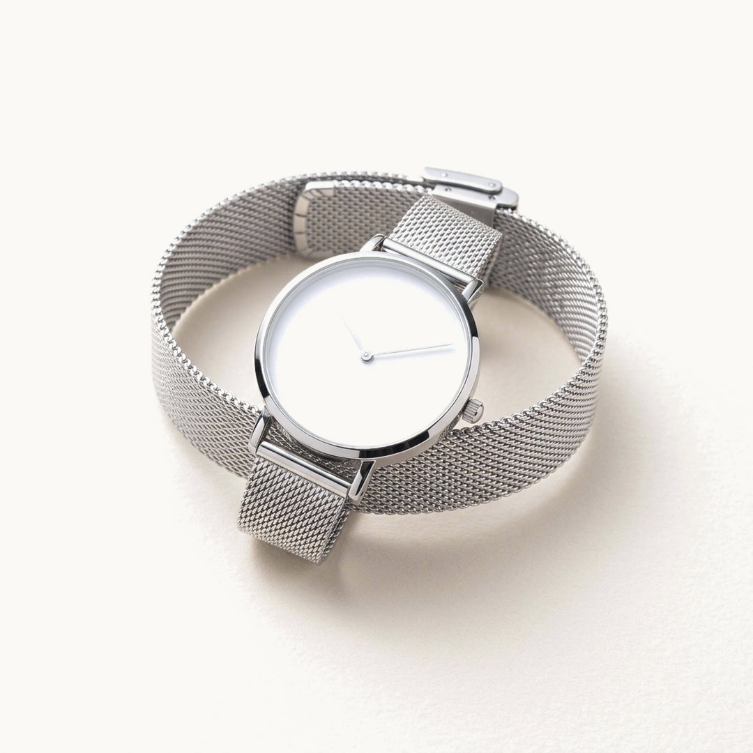 Mesh Field Watch - Silver