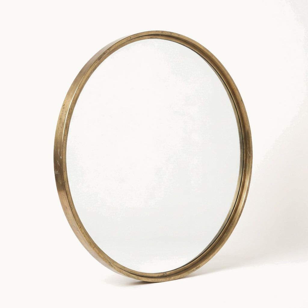 Round Brass Mirror