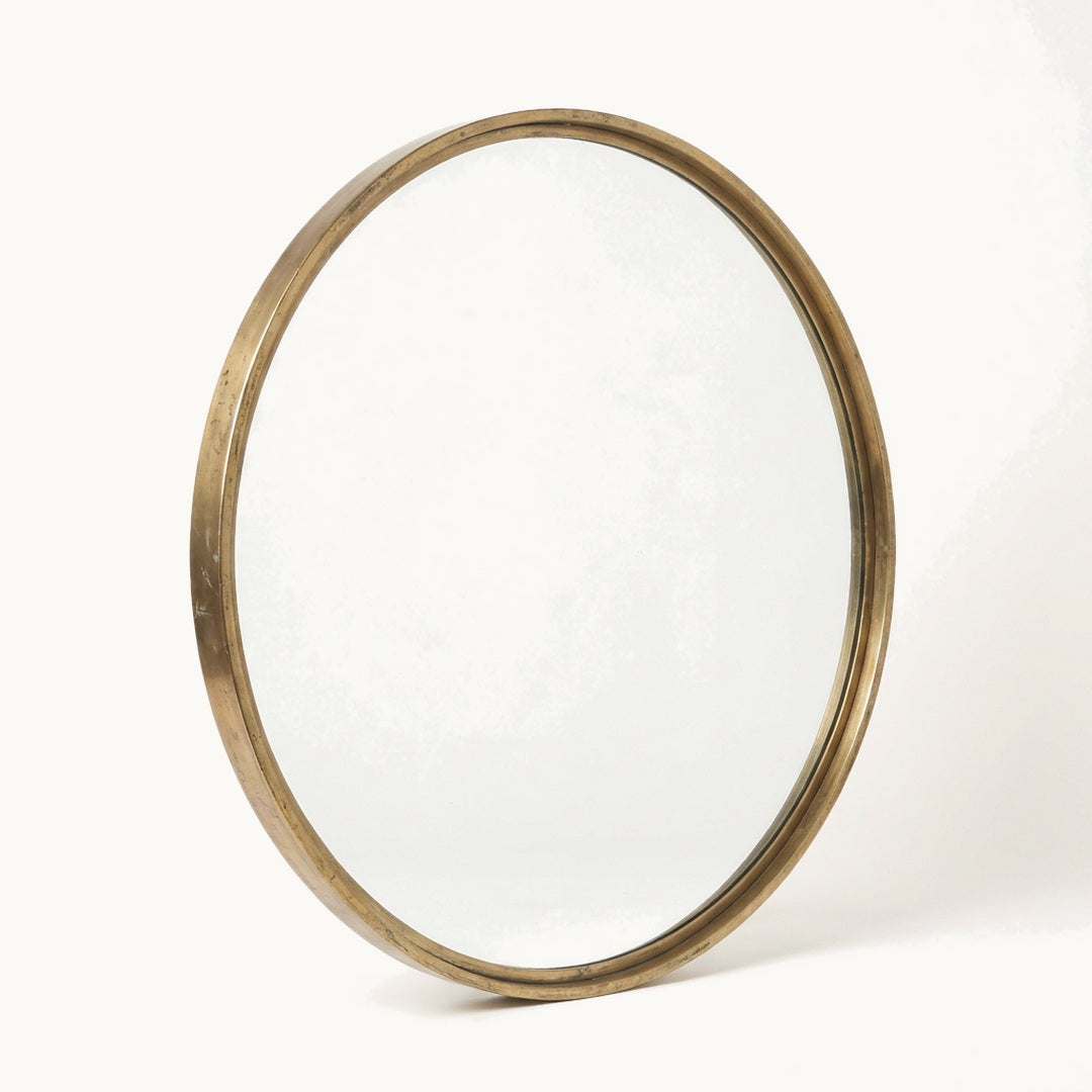 Round Brass Mirror