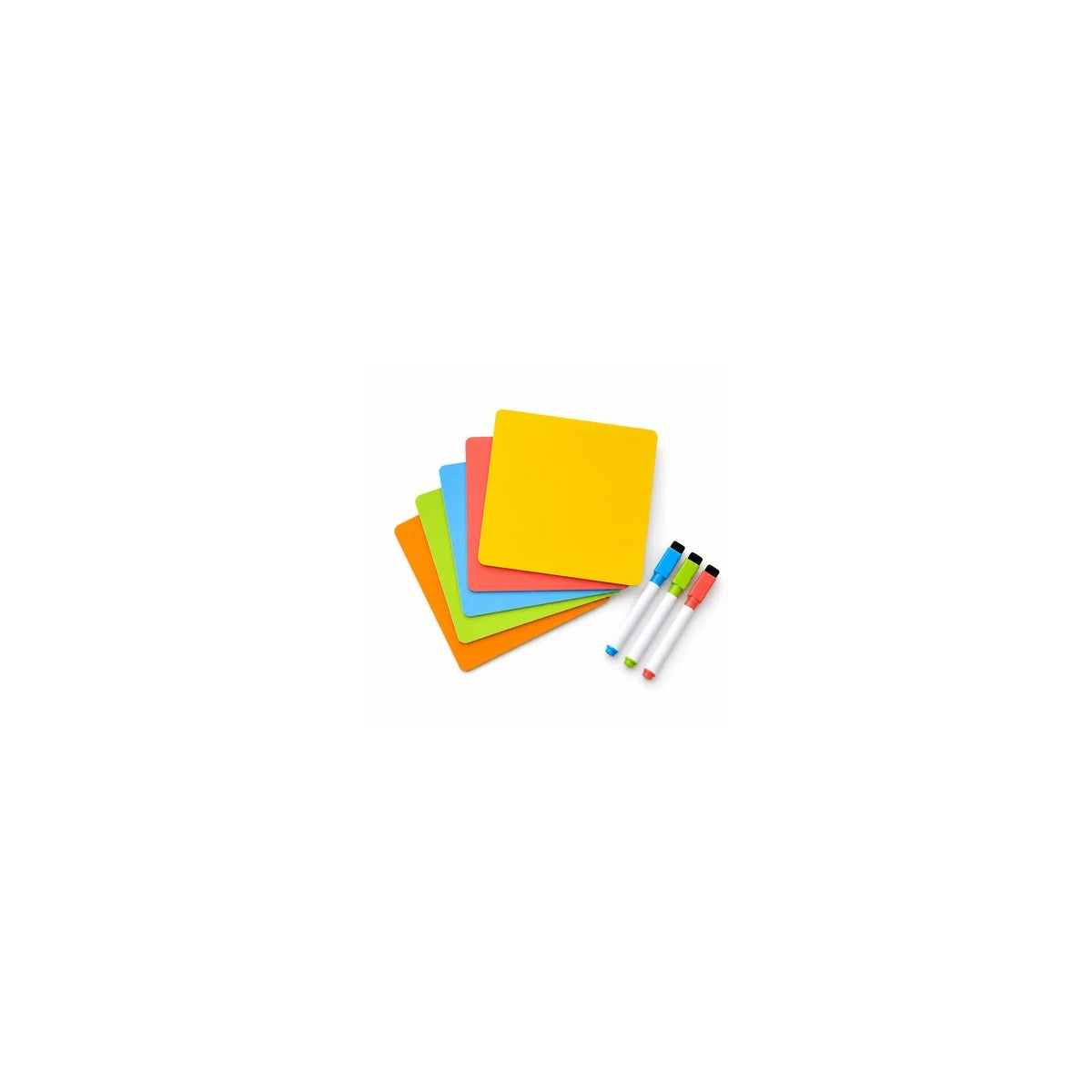 Magnetic note cards and dry-erase markers